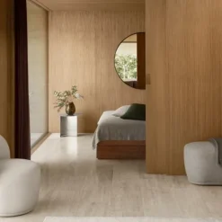 Drehsessel -KUON- Boucla Beige