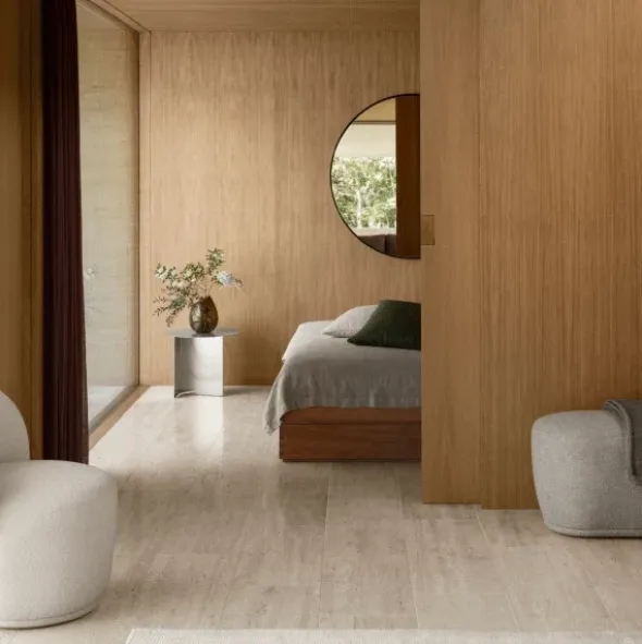 Drehsessel -KUON- Boucla Beige