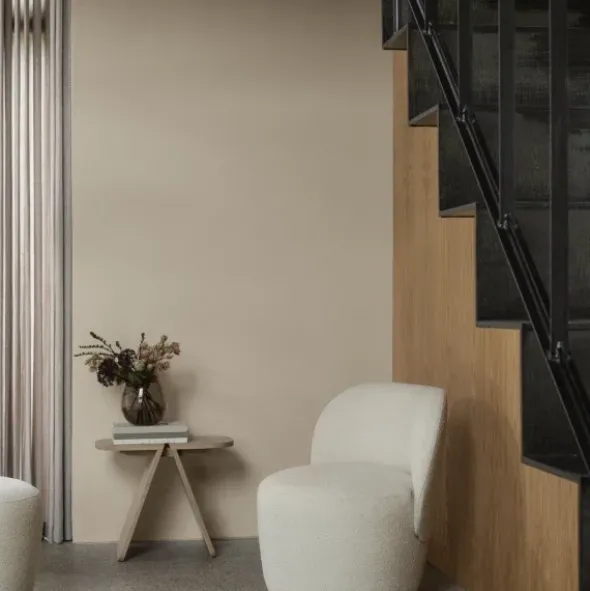 Drehsessel -KUON- Boucla Beige