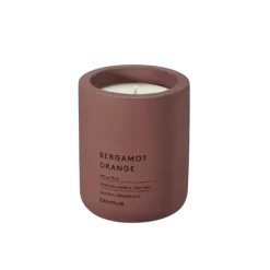 Duftkerze -FRAGA- Farbe Cedar Wood - Größe Ø 9 cm, Duft: Bergamot Orange