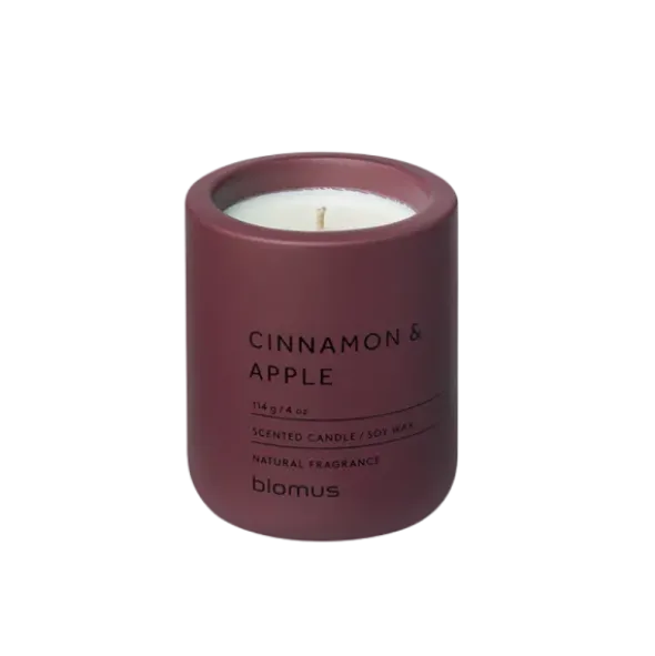 Duftkerze -FRAGA- Farbe Port - Größe Ø 9 cm, Duft: Cinnamon & Apple
