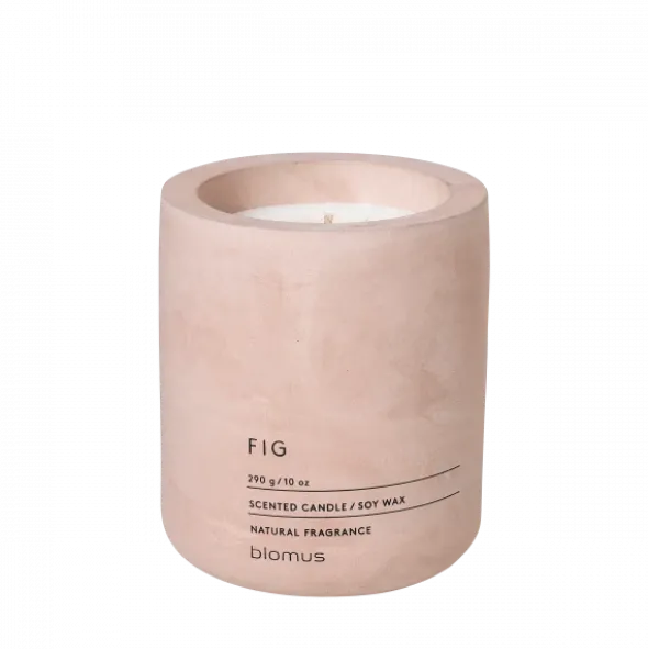 Duftkerze -FRAGA- Farbe Rose Dust - Größe Ø 9 cm, Duft: Fig