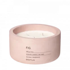 Duftkerze -FRAGA- Farbe Rose Dust - Größe Ø 13 cm, Duft: Fig