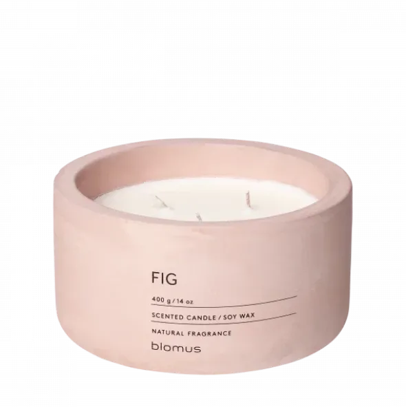Duftkerze -FRAGA- Farbe Rose Dust - Größe Ø 13 cm, Duft: Fig