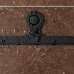 Duschwischer -KAPI- Farbe Black mit Wandhalterung