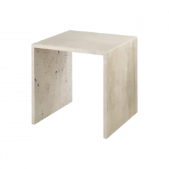 2er Set Beistelltische -VARU- Farbe Beige - aus Travertin