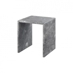 2er Set Beistelltische -VARU- Farbe Tundra Gray - aus Marmor