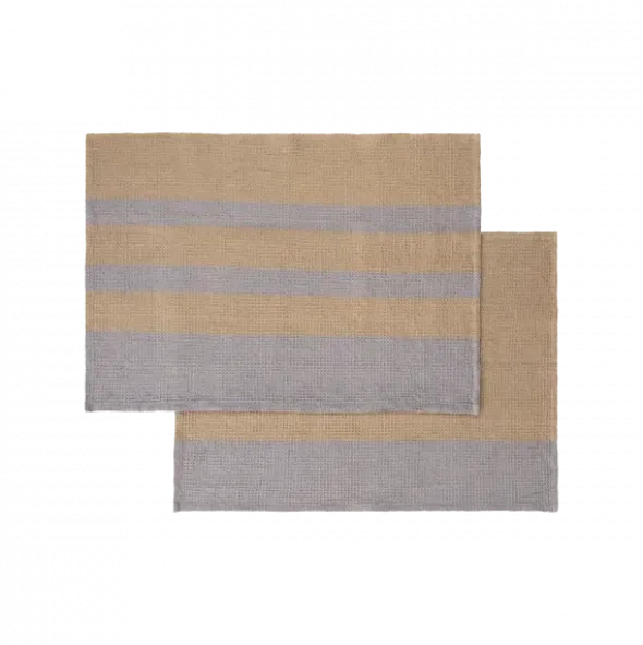 2er Set Geschirrtücher -GANO- Farbe Indian Tan & Tradewinds - Größe 70 x 50 cm