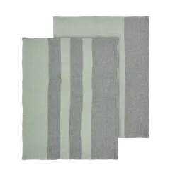 2er Set Geschirrtücher -GANO- Farbe Desert Sage - Größe 70 x 50 cm