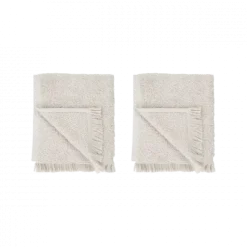 2er Set Gästehandtücher -FRINO- Farbe Moonbeam - Größe 30 x 50 cm