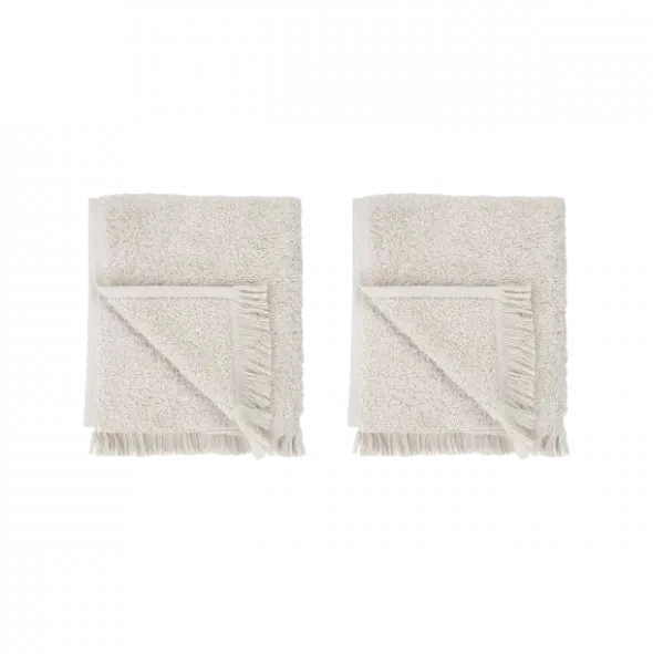 2er Set Gästehandtücher -FRINO- Farbe Moonbeam - Größe 30 x 50 cm