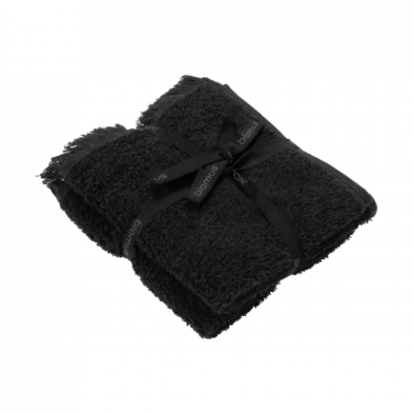 2er Set Gästehandtücher -FRINO- Farbe Black - Größe 30 x 50 cm