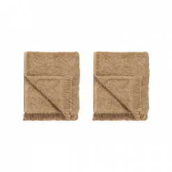 2er Set Gästehandtücher -FRINO- Farbe Tan - Größe 30 x 50 cm