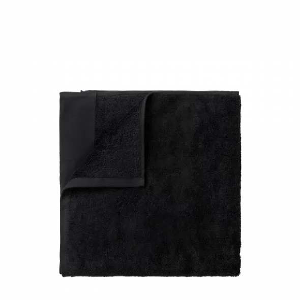 2er Set Gästehandtücher -RIVA- Farbe Black - Größe 50 x 30 cm