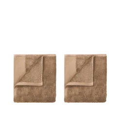 4er Set Gästehandtücher -RIVA- Farbe Tan - Größe 30 x 30 cm