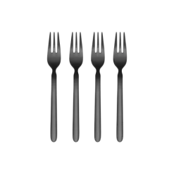 4er Set Kuchengabeln -STELLA- Farbe Black
