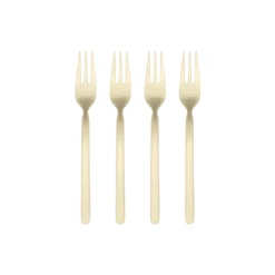 4er Set Kuchengabeln -STELLA- Farbe Champagne