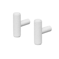 2er Set Wandhaken länglich -ROF- Farbe White - Größe Ø 1 cm