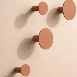 4er Set Wandhaken -PONTO- Farbe Mocha Mousse