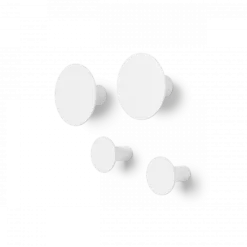 4er Set Wandhaken -PONTO- Farben Lily White