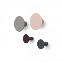 4er Set Wandhaken -PONTO- Farben Rose Dust, Elephant Skin… - versch. Größen