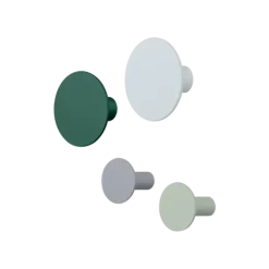 4er Set Wandhaken -PONTO- Farben Micro Chip, Rain Forest… - versch. Größen