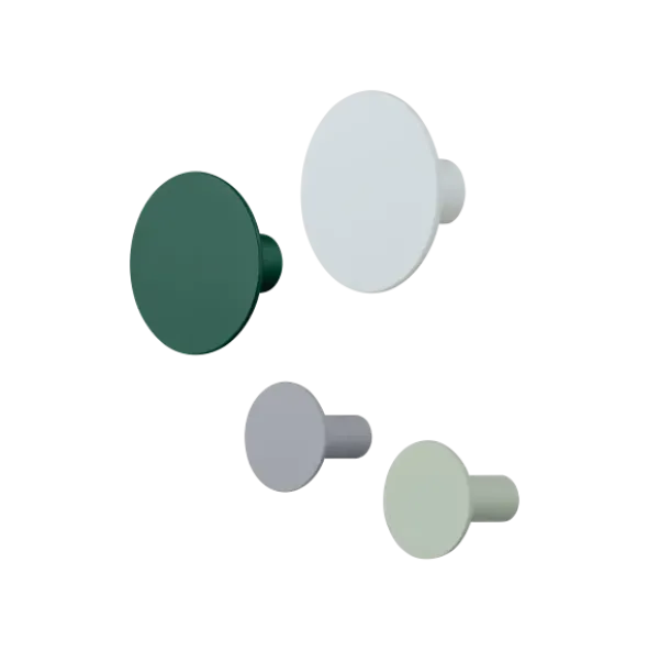 4er Set Wandhaken -PONTO- Farben Micro Chip, Rain Forest… - versch. Größen