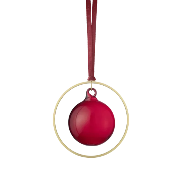 4er Set Weihnachtsschmuck -KITAI- Farbe Gold/Port - Form: Kugel