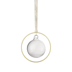4er Set Weihnachtsschmuck -KITAI- Farbe Gold/Klar - Form: Kugel