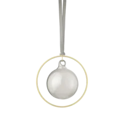 4er Set Weihnachtsschmuck -KITAI- Farbe Gold/Smoke - Form: Kugel