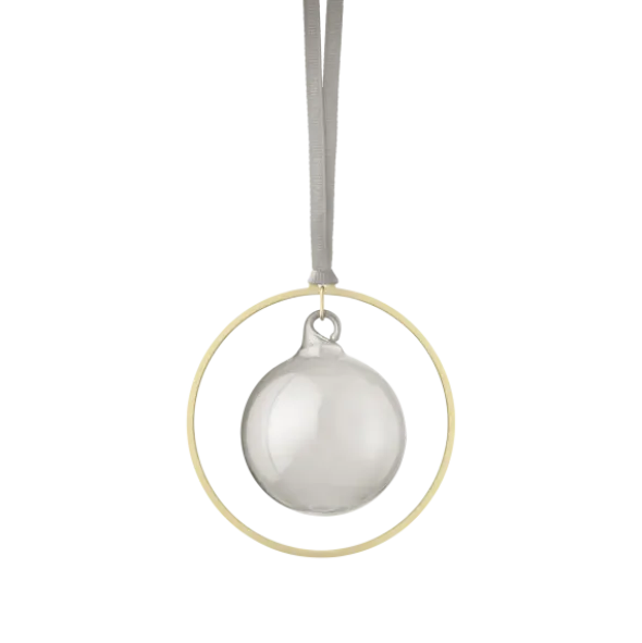 4er Set Weihnachtsschmuck -KITAI- Farbe Gold/Smoke - Form: Kugel