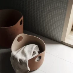 Filzkorb -TIGGY- Farben Rustic Brown & Tan - Größe S