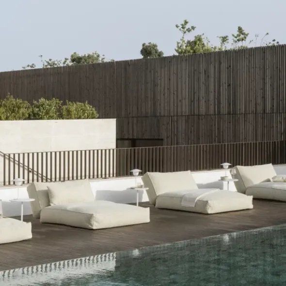 Garten Beistelltisch -STAY- Farbe White - Größe Ø 40 cm