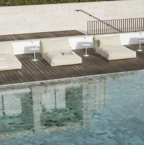 Garten Beistelltisch -STAY- Farbe White - Größe Ø 40 cm