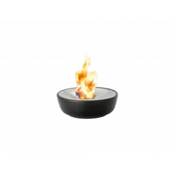 Gelfeuerstelle -FUOCO- aus poliertem Edelstahl Ø 32,5 cm