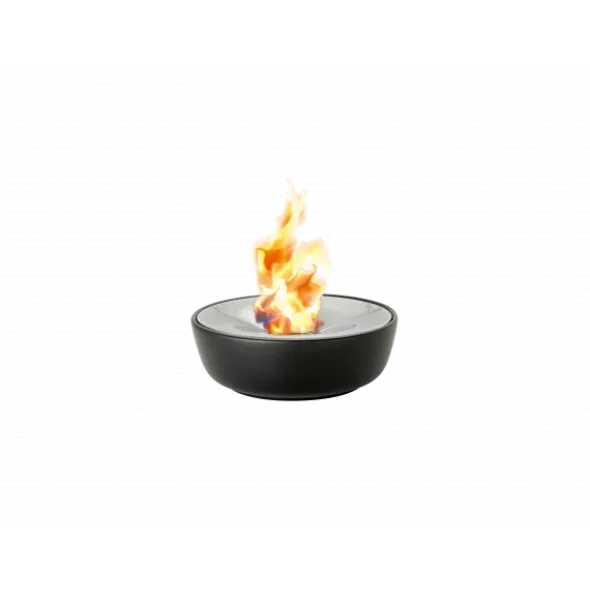 Gelfeuerstelle -FUOCO- aus poliertem Edelstahl Ø 32,5 cm