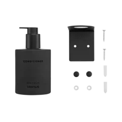 Glasflasche Conditioner -KIREI- Farbe Smoke - Größe 350 ml, Schrauben