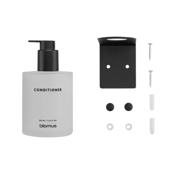 Glasflasche Conditioner -KIREI- Farbe White - Größe 350 ml, Schrauben