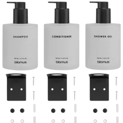 Glasflaschen Set -KIREI- Farbe White - Größe 3 x 350 ml, Schrauben