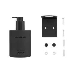 Glasflasche Shower Gel -KIREI- Farbe Smoke - Größe 350 ml, Schrauben