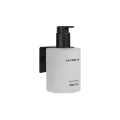 Glasflasche Shower Gel -KIREI- Farbe White - Größe 350 ml, Schrauben