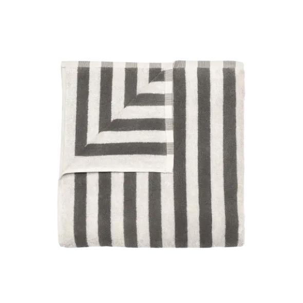 Handtuch -ARTO- Farbe Moonbeam/Magnet - Größe 50 x 100 cm, breite Streifen