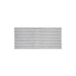 Handtuch -ARTO- Farbe Moonbeam/Mazarine Blue - Größe 50 x 100 cm, schmale Streifen