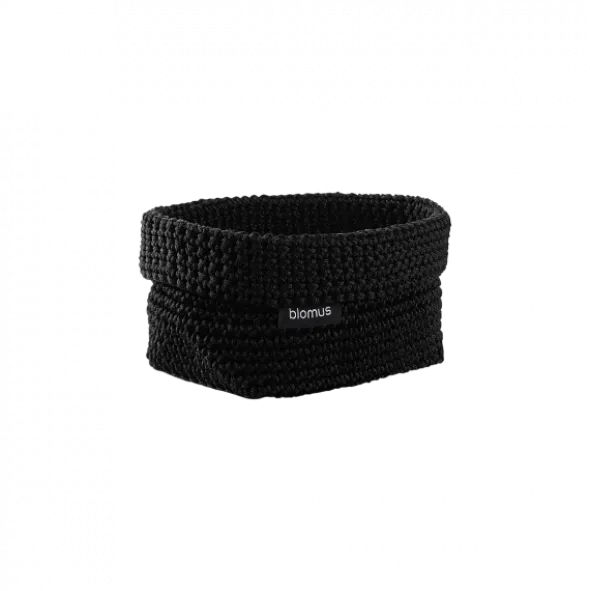 Häkelkorb -TELA- Farbe Black - Größe M