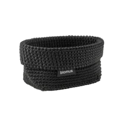 Häkelkorb -TELA- Farbe Black - Größe M