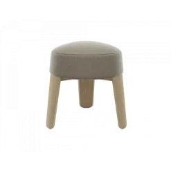 Hocker -KUON- Stoff Boucla Farbe Shitake, oak nature