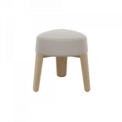 Hocker -KUON- Stoff Socia, Farbe Desert, oak nature