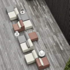 Hocker Modul -GROVA- Farbe Zinc