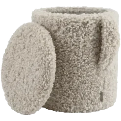 Hocker -TEDDY- Farbe Fungi, mit Stauraum