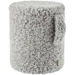 Hocker -TEDDY- Farbe Sharkskin, mit Stauraum